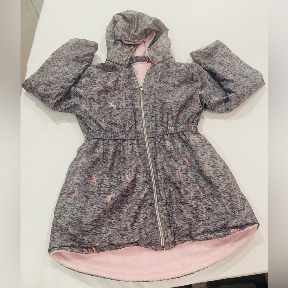 Penelope Mack Gray Jacket with Pink Accents